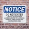 Signmission Do Not Enter Limited Access Area Access OSHA Notice Sign, Plastic, 10in W x 7in L, 2PK OS-2PACK-NS-P-710-L-11191 - alternate 7
